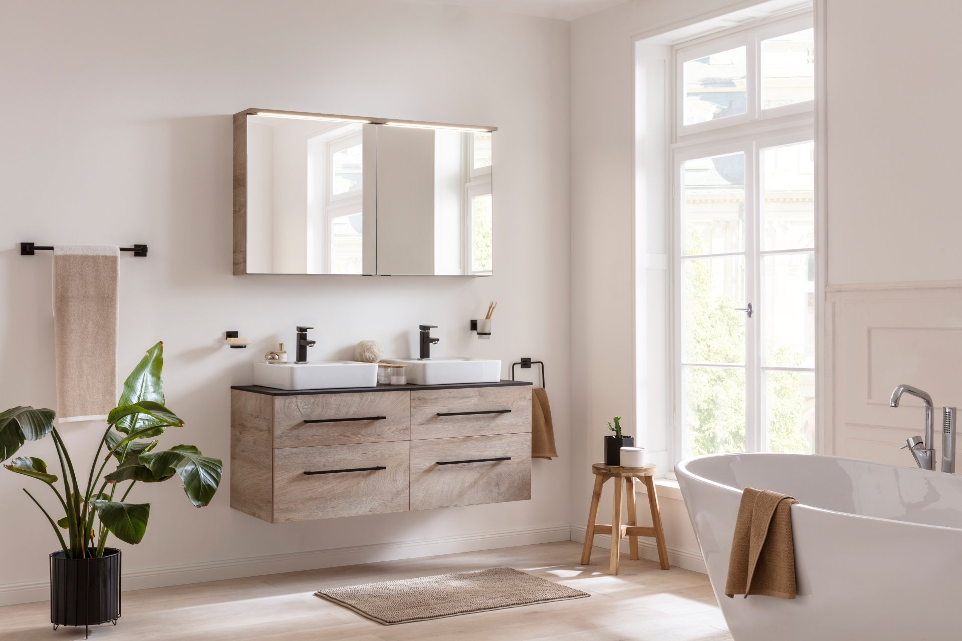 Oxford Spiegelschrank 120cm - Nature Oak