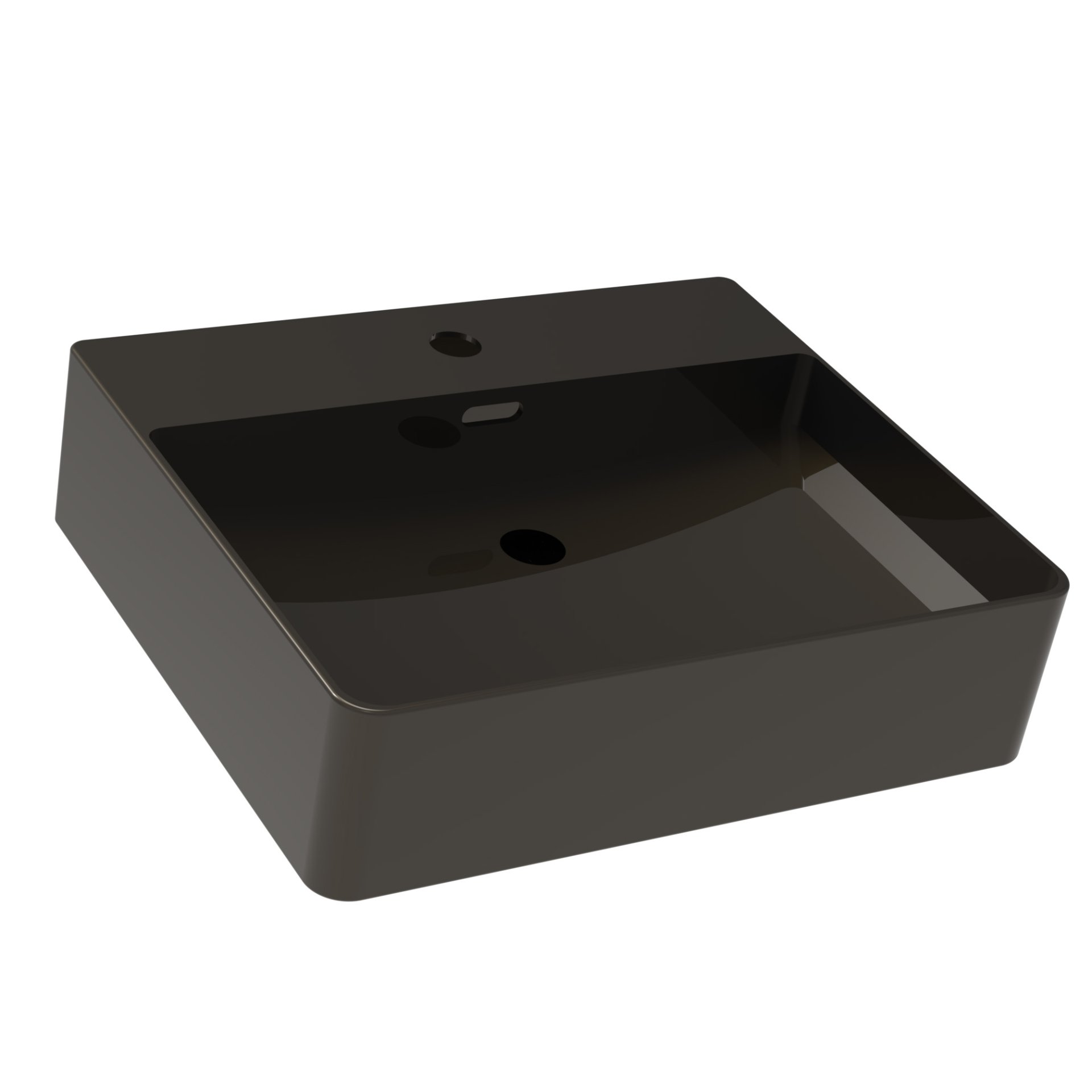 VAIDA  Aufsatzbecken 50cm Schwarz