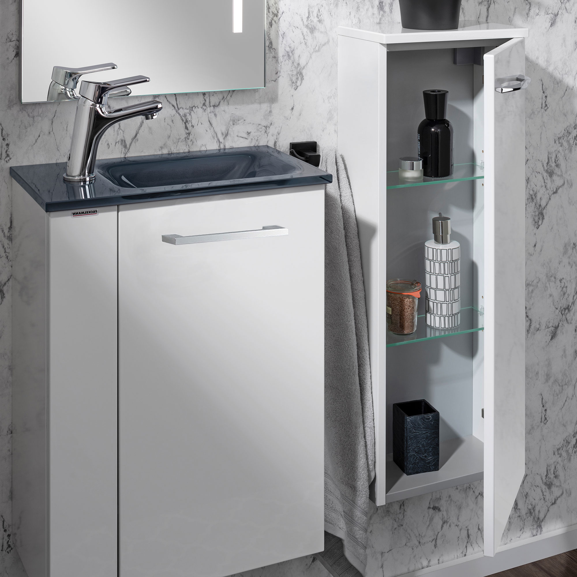 Midischrank slim weiß