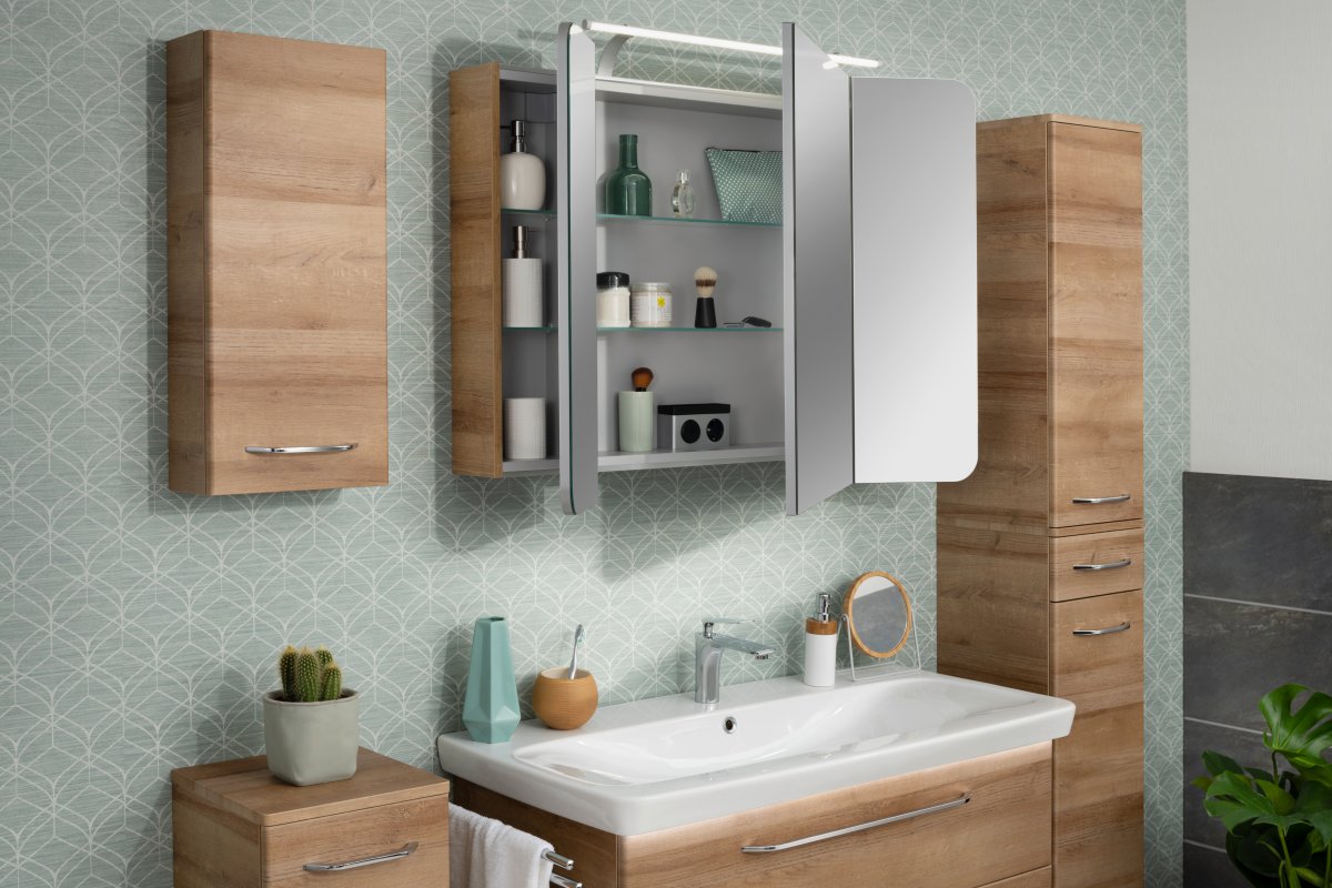 Milano Spiegelschrank Ast Eiche - 110cm