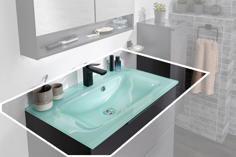 Glasbecken Mint