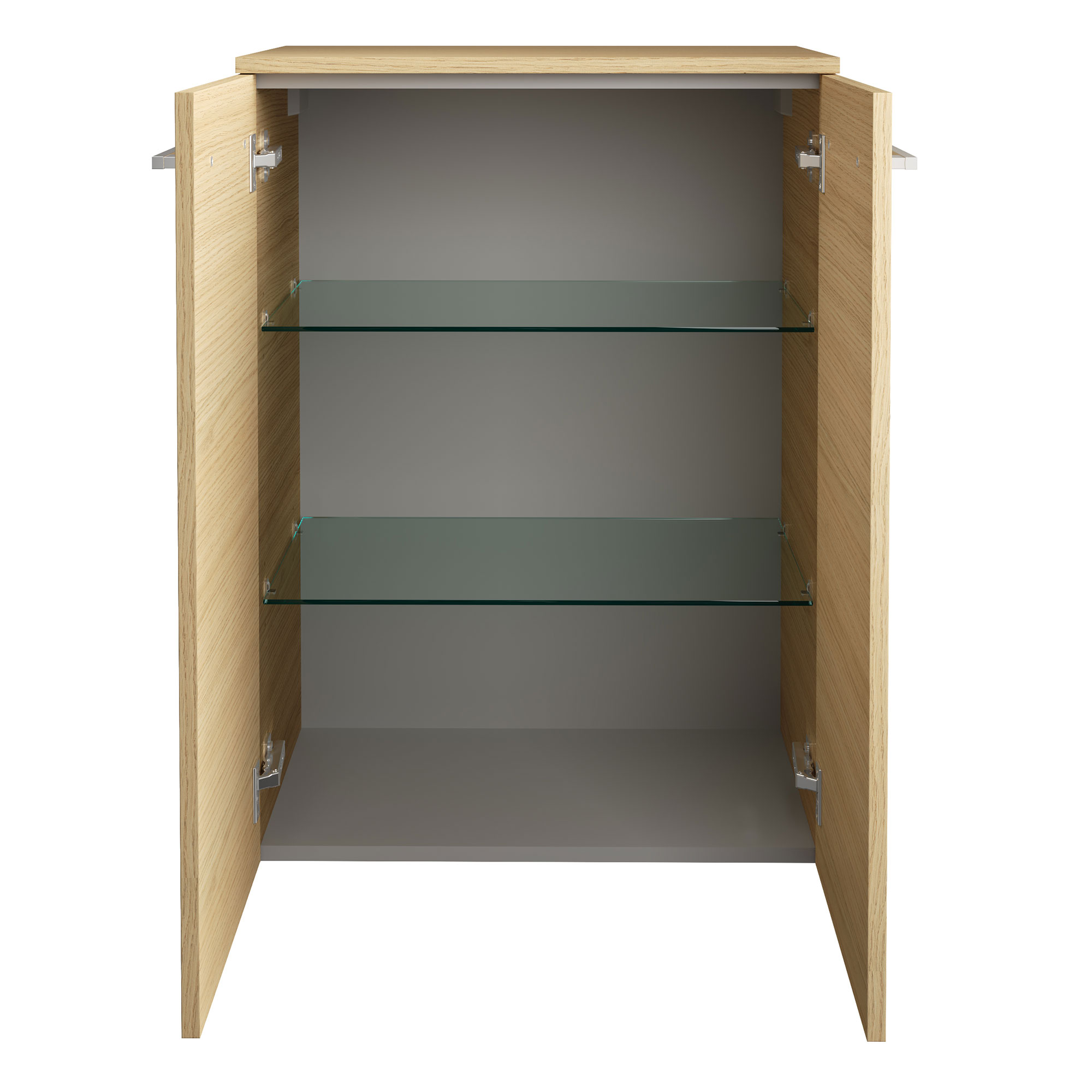 B.Style Doppel- Midischrank 60 cm Korpusfarbe: Sandeiche Frontfarbe: Sandeiche