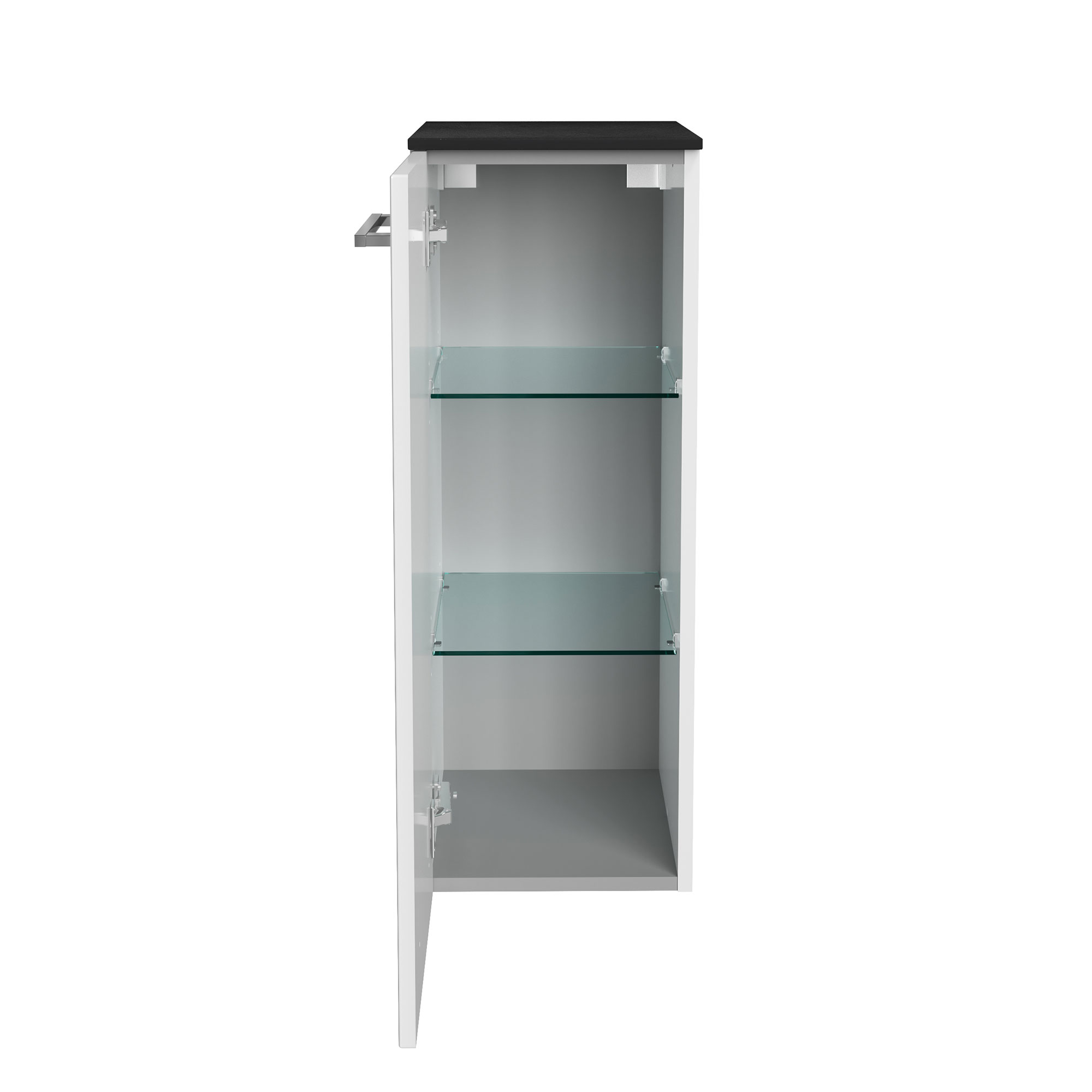Oxford Midischrank 30cm - Weiß Hochglanz