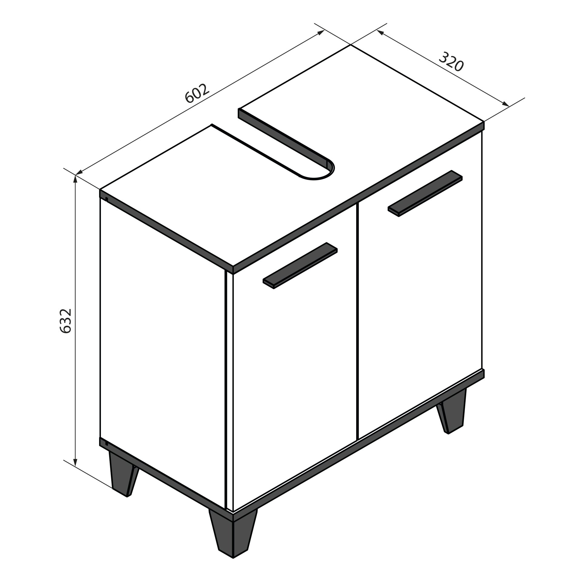 TE-A Beckenunterschrank
