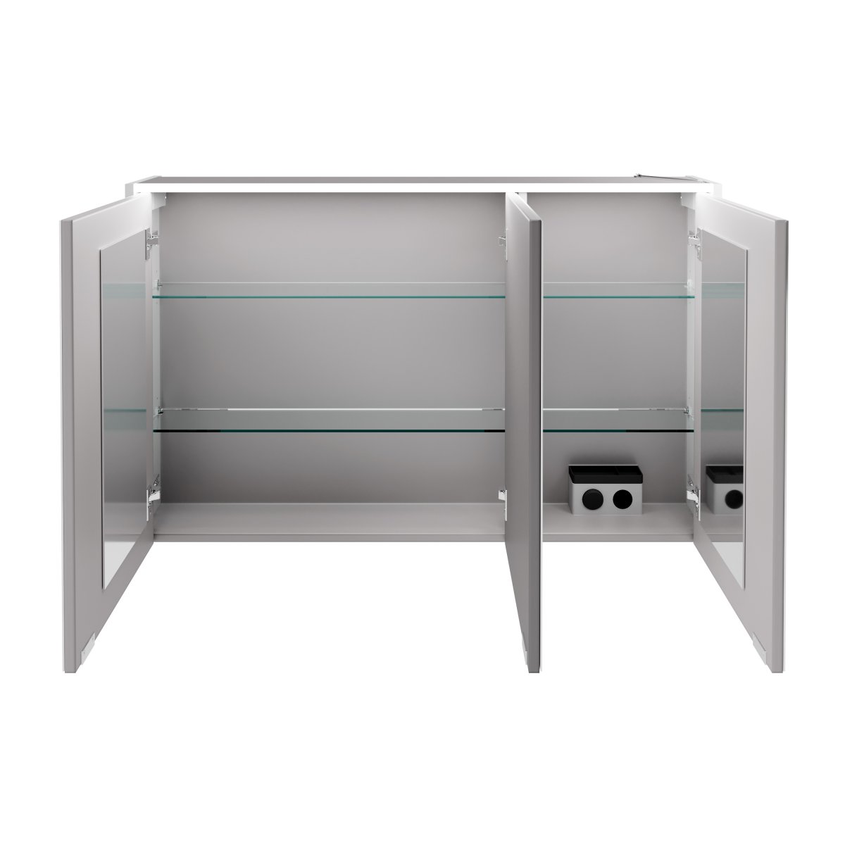 Verona Spiegelschrank 110cm - Weiß Glanz