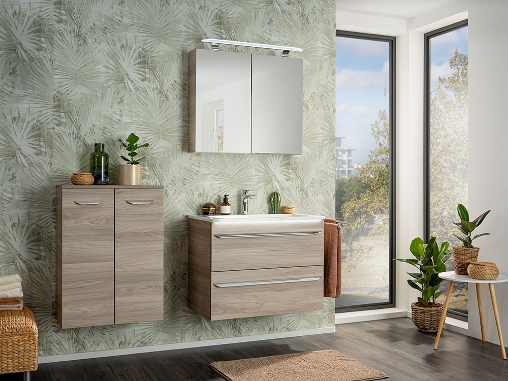 Luxor Gussmarmorbecken weiß 80 cm