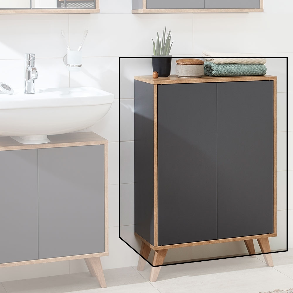 Finn Doppel-Midischrank 60cm - Anthrazit