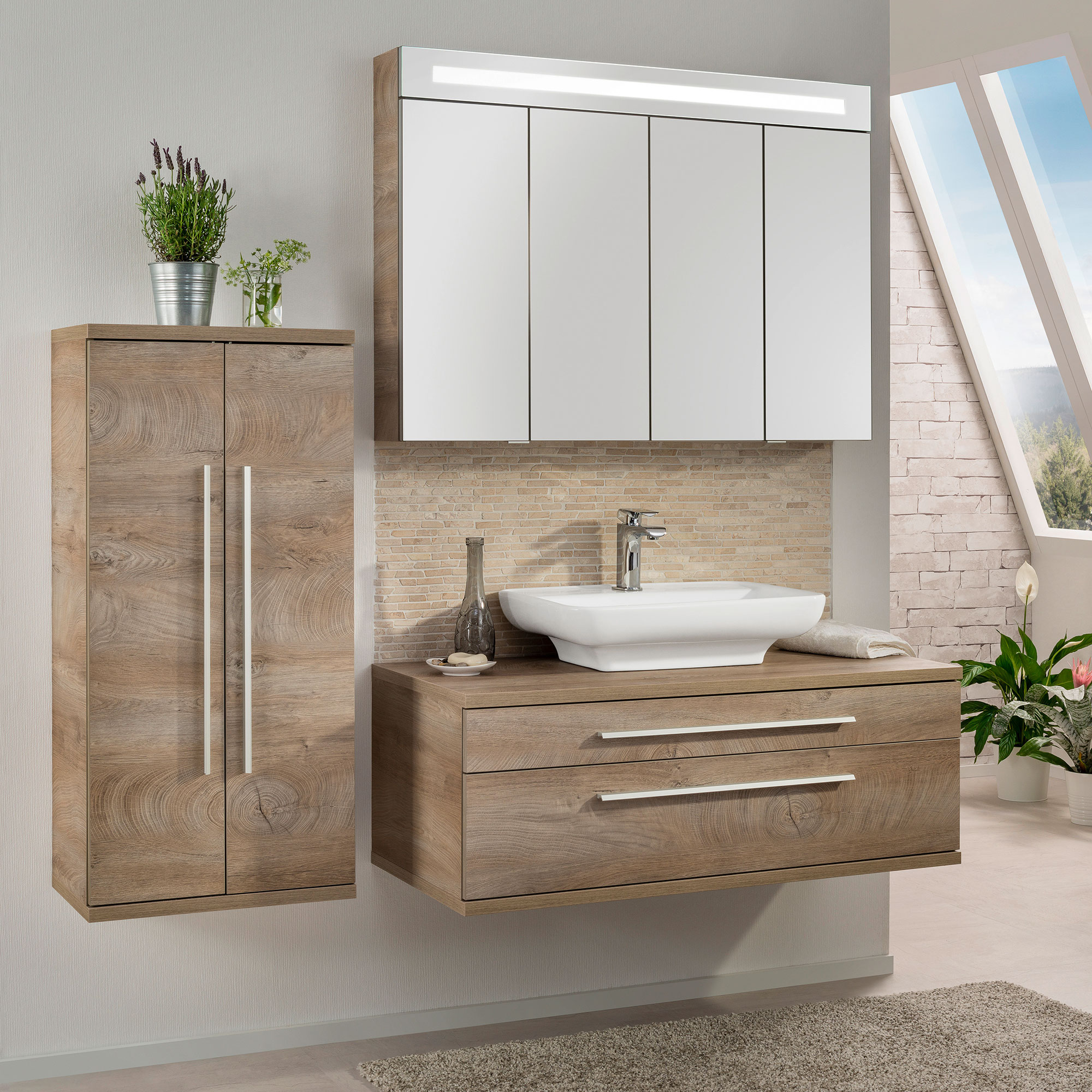 Stanford Doppel-Midischrank - Nature Oak