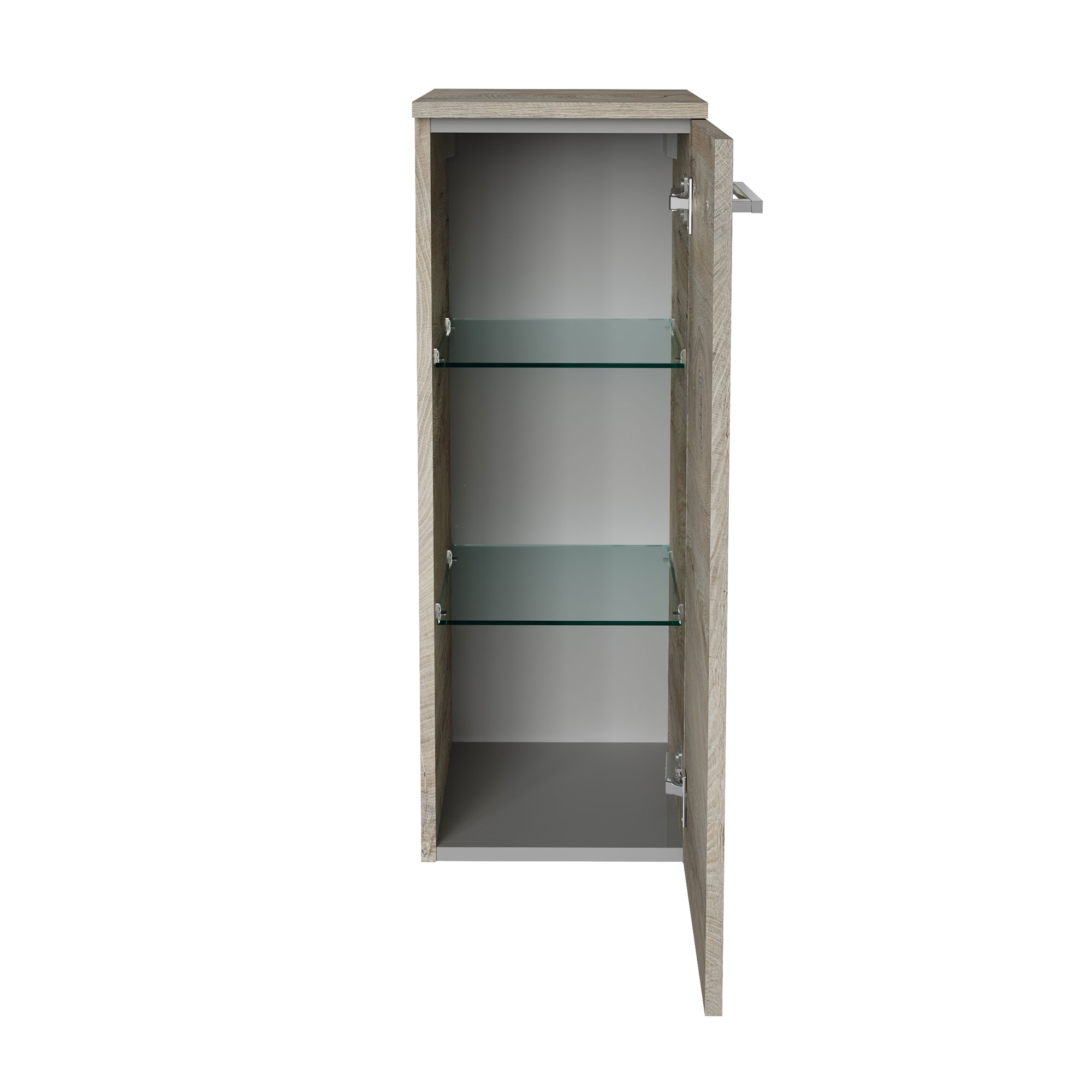 B.Style Midischrank 30 cm Korpusfarbe: Nature Oak Frontfarbe: Nature Oak Anschlag: Rechts
