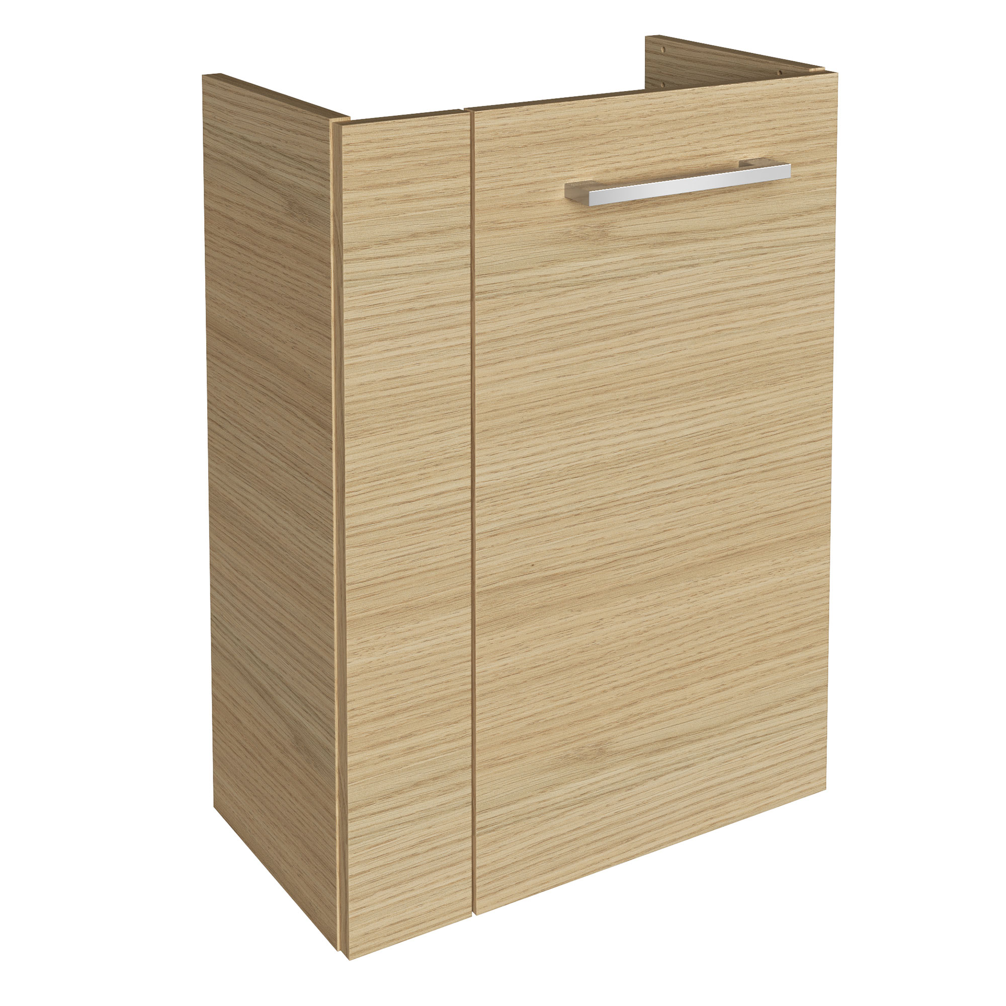 SBC Beckenunterschrank 45 - Front Sandeiche - Korpus Sandeiche - Rechtsanschlag
