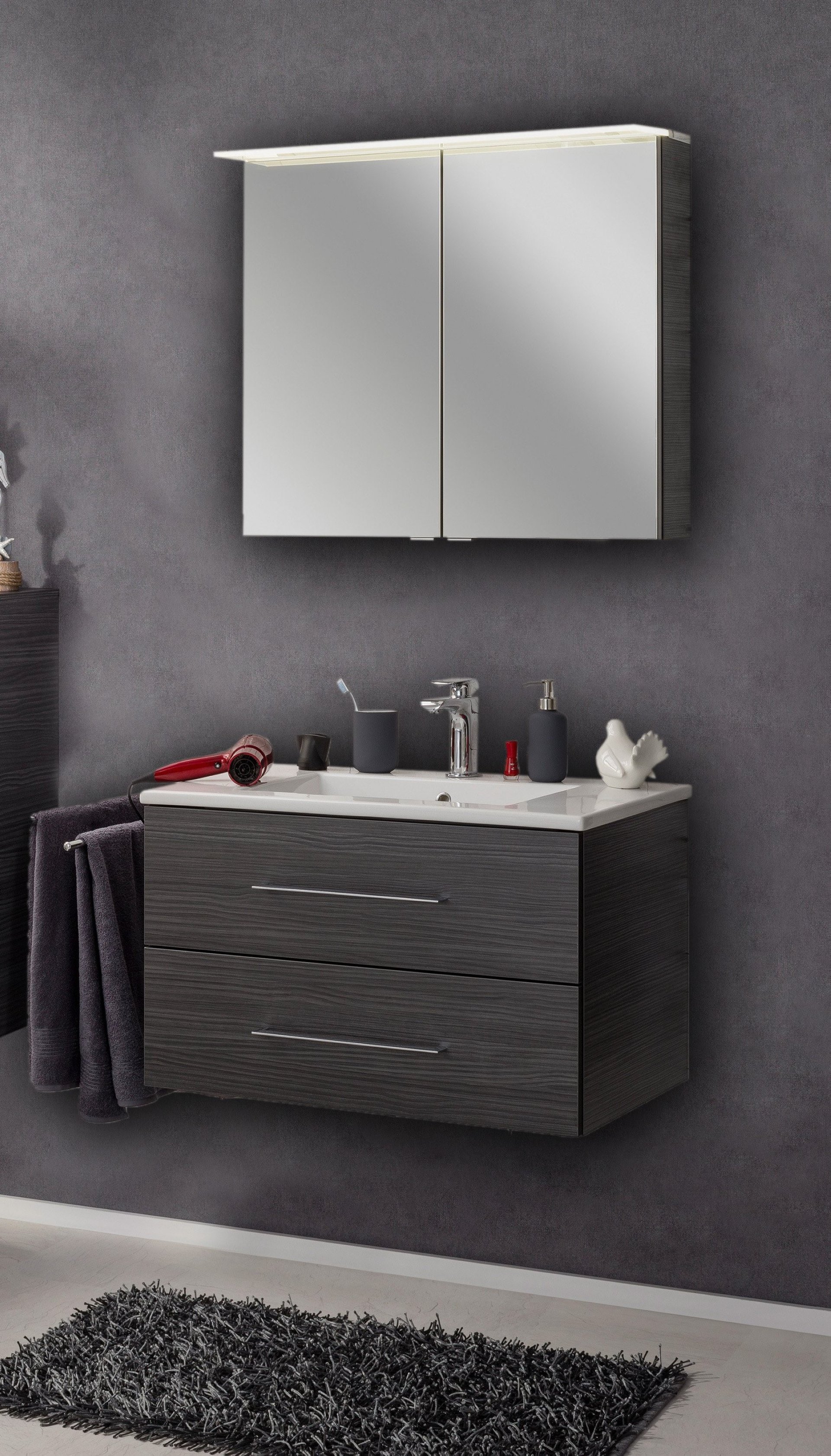 Set B.Perfekt - Dark Oak 82 x 51 x 48 cm
