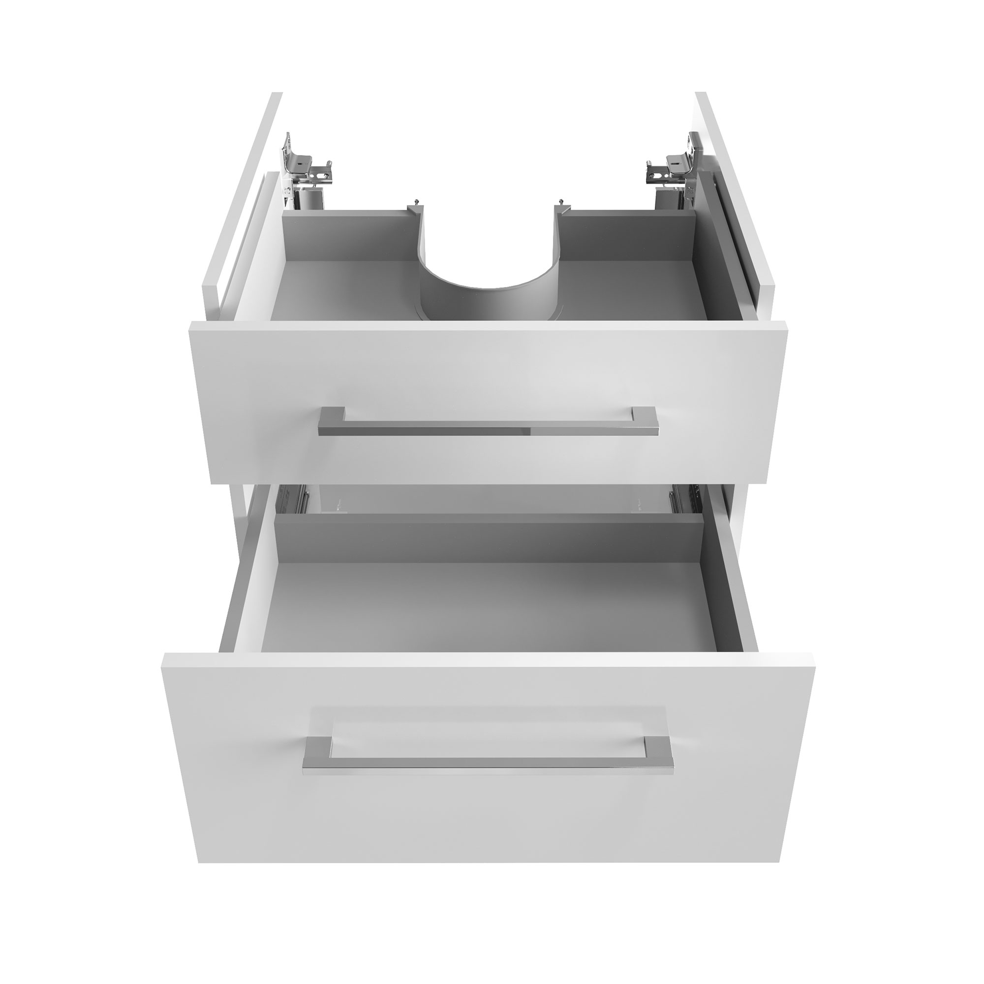 Oxford Waschtischunterschrank 60cm - Weiß Hochglanz