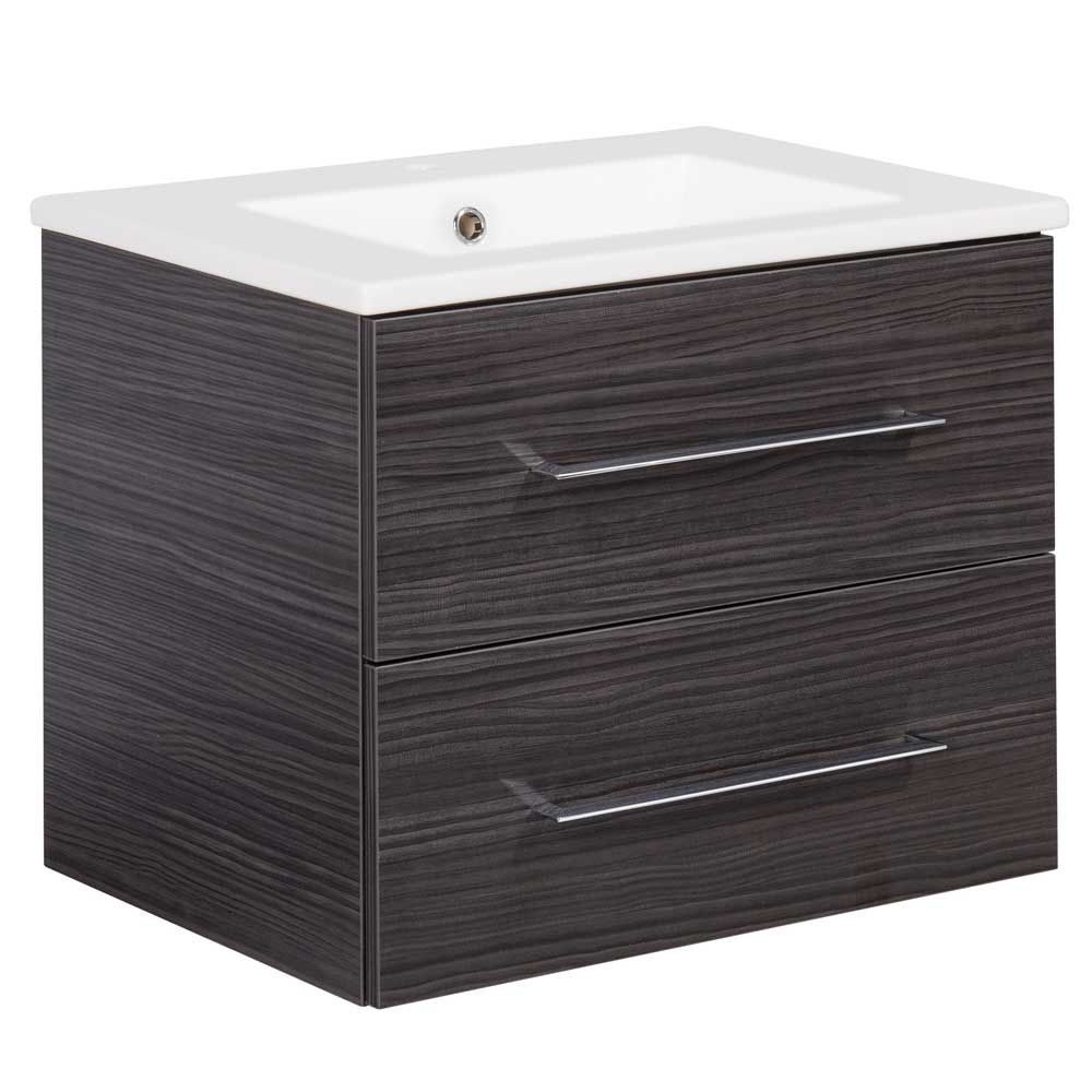 B.perfekt Waschtischset 60cm - Dark Oak