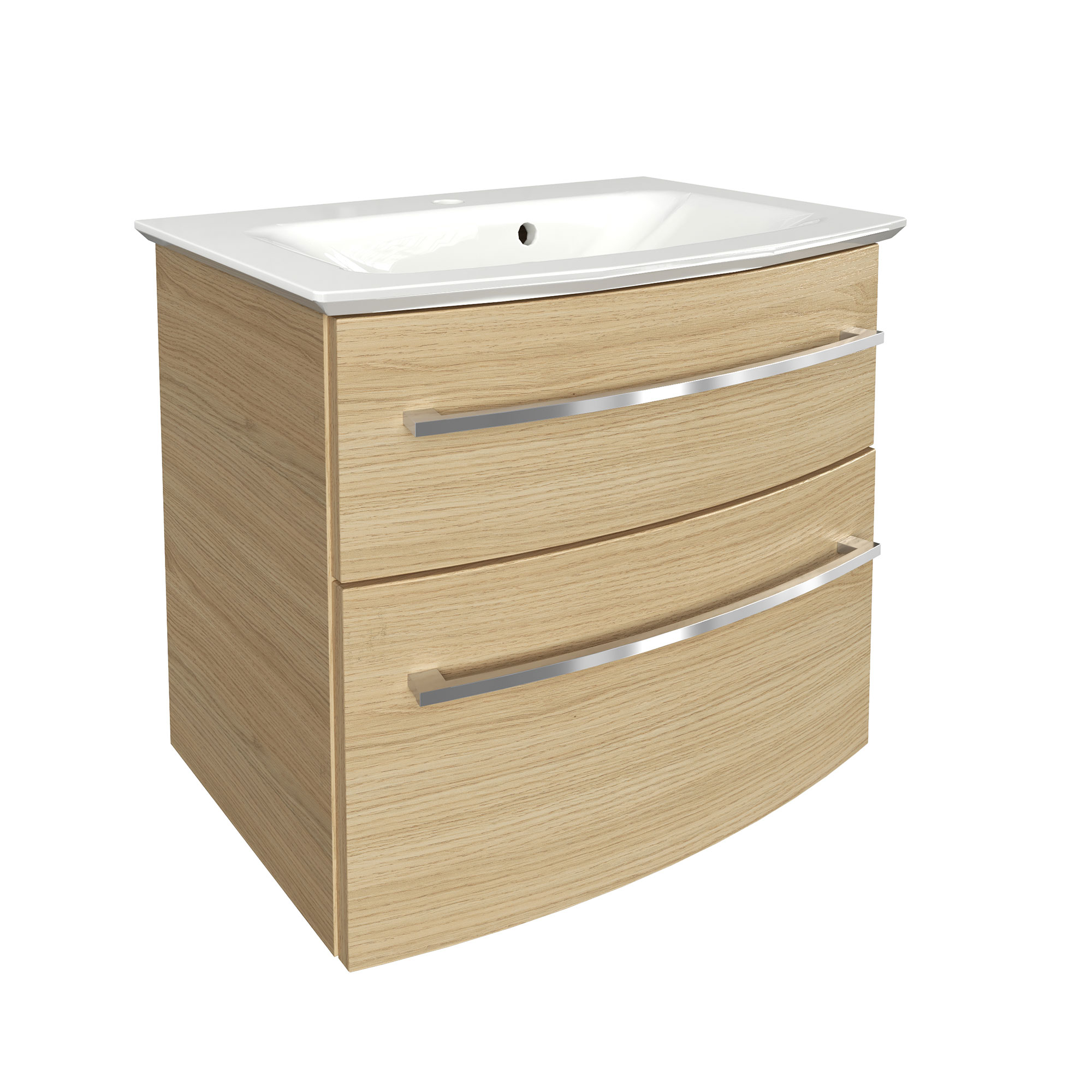 B.Style Waschtischset 63 cm Korpusfarbe: Sandeiche Frontfarbe: Sandeiche