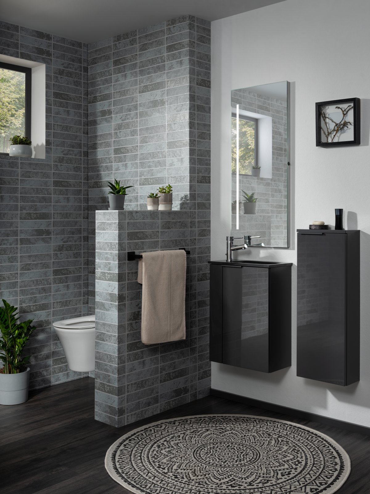 Set SBC - Anthrazit rechts - 45 x 62 x 25