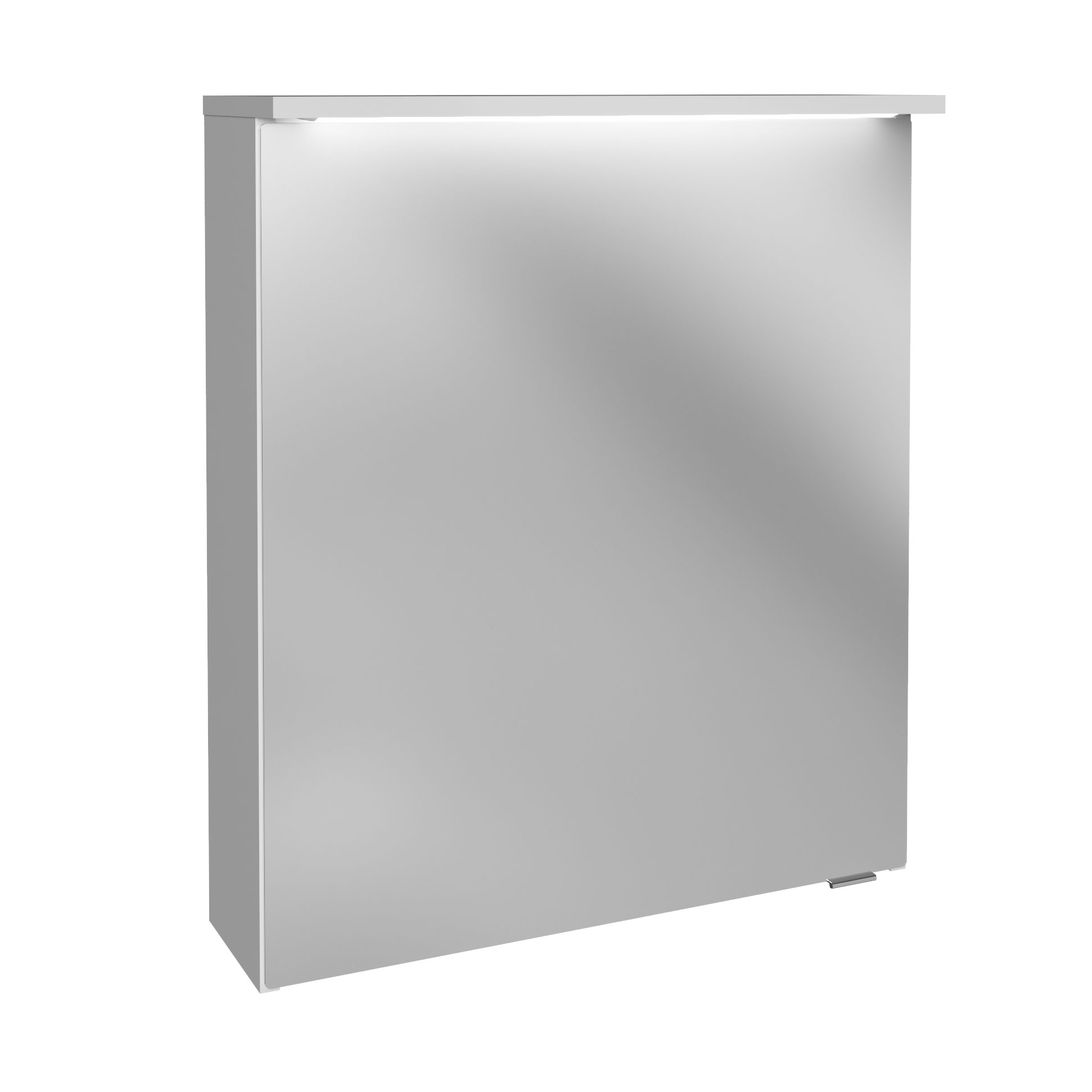 Oxford Spiegelschrank 60cm - Weiß Hochglanz